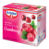 Chá Misto Cranberry 10g 10 Sachês Dr. Oetker