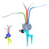 Chafariz Tubarão Divertido Sprinkler Brinquedo Verão De Água