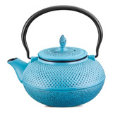 Chaleira 1,5 Litros Esmaltada De Ferro Fundido Azul Mta 8182