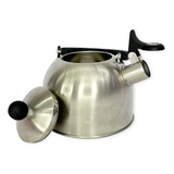 Chaleira Em Aço Inox Fundo De 4mm Com Apito 1,5 Litros