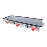 Chapa Chapeira A Gás 31x90 Inox Sem Prensa Para Lanches 