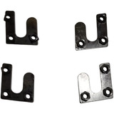 Chapa Coluna Porta Fusca Superior E Inferior Kit 4pcs Novo 