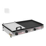 Chapa De Lanche Churrasco Lanchonete Bifeteira 80x40 A Gás