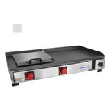Chapa De Lanche Hot Dog Sanduiche 80x40cm C/ Abafador Inox