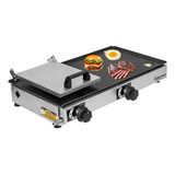 Chapa De Lanche Sanduicheira 30x60 C/ Prensa Coletor Gordura
