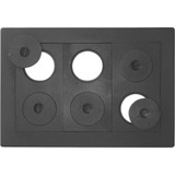 Chapa Econômica Fogão Lenha 6 Furos Com Tampa 45x64x45cm