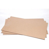 Chapa Em Mdf Crú 3mm 40x15cm (kit 05 Chapas)