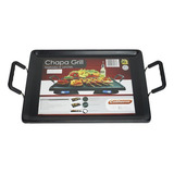 Chapa Grill Fogão Antiaderente Lanche Churrasco 46x32 2 Boca