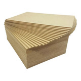 Chapa Mdf Cru 3mm Placa Decoração A4 21x29,7cm - 50und