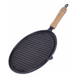 Chapa P/ Fogão E Churrasco Grill Ferro Fundido Redonda 22 Cm
