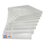 Chapa Placa Acrílico Cristal 50cm X 50cm X 3mm Full