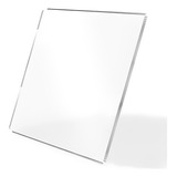 Chapa Placa Acrílico Cristal Transparente 60cm X 40cm X 3mm