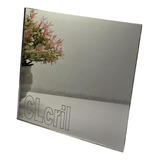  Chapa Placa Espelho Acrílico Prata 50cm X 50cm X 2mm Full 