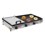 Chapeira Para Lanches Profissional Chapa Inox 80x40 C/prensa