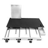 Chapeira Para Lanches Profissional Chapa Inox 80x40 C/prensa