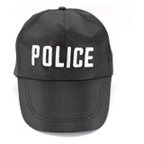 Chapéu Boné Preto Policial Fantasia Carnaval Halloween