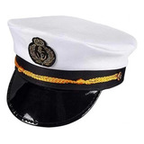 Chapéu Capitão Quepe Marinheiro Ancora Marinha