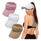 Chapéu De 3 Peças Com Viseira De Golfe Para Mulheres [u]