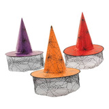 Chapéu De Bruxa Com Renda Halloween Festa