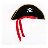 Chapéu De Capitão Pirata Luxo Em