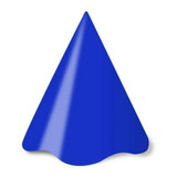 Chapéu De Festa Azul Escuro (08 Unidades) Cor Azul-escuro
