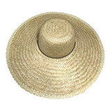 Chapéu De Palha Mexicano Sombreiro Praia Grande Com Cordão
