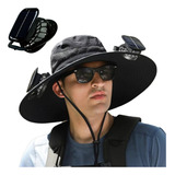 Chapéu De Pesca Com Ventilador Solar, Adequado Para
