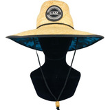 Chapeu De Praia Surf De Palha Sombreiro Estampa Gazz Unissex