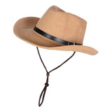 Chapéu De Sol De Palha Cubana Proteção Uv Floppy Panama