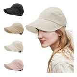 Chapéu De Sol Feminino Com Rabo De Cavalo Ajustável