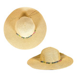 Chapéu Feminino Verão Praia Piscina Viagem Floppy Aba Grande