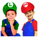 Chapeu Mario Bros Quepe Boina Infantil