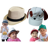 Chapéu Moda Panama Infantil Bebê Menino Menina + Boné