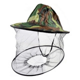 Chapéu Mosquiteiro De Pesca Camuflado Camping