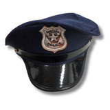 Chapéu Quepe Boina Policial Preta Festa
