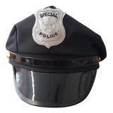 Chapéu Quepe Boina Preto Policial Fantasia Carnaval Polícia