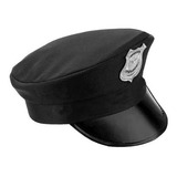 Chapéu Quepe Boina Preto Policial Fantasia