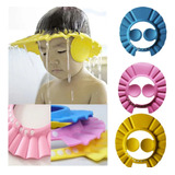 Chapéu Viseira Protetor Banho Lava Cabeça Bebê Criança