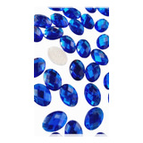 Chaton Oval Colagem Azul Royal Brilhante