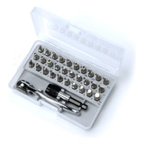 Chave Catraca E Adaptador Magnético 32 Peças Kit Chave