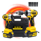 Chave De Impacto 48v 1/2 2 Baterias Brushless Profissional