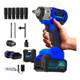 Chave De Impacto 48v Furadeira Parafusadera 2 Bateria Bivolt