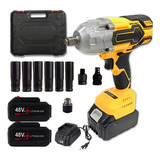 Chave De Impacto Parafusadeira Furadeira 1/2 2 Bateria 48v
