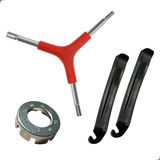 Chave Extrator De Pneu + Chave De Alinha Aro 29 + 2 Espátula