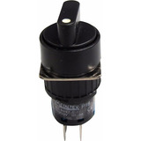 Chave Seletora 16mm 2 Posições 2 Rev P16l2r - Metaltex (i) Cor Preto
