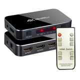 Chave Seletora Hub Switch Hdmi 4 Portas 4k Arc Saida Audio