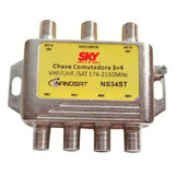 Chave Sky 3x4 Podendo Substituir Diseqc Diplexer