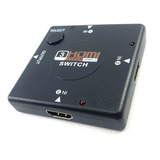 Chaveador Seletor Hub Switch Hdmi Full Hd 3d 3x1 S/controle