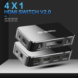 Chaveador Switch Hub Hdmi 4x1 4k