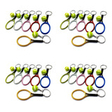 Chaveiro, 24 Peças, Mini Raquete De Tênis, Bola, Chaveiro, B